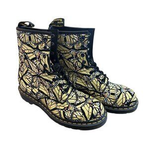 NEW Doc Dr. Martens 1460W Butterfly Print Lace Up Boots US 9 EU 41 UK 7